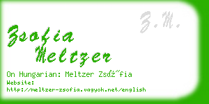 zsofia meltzer business card